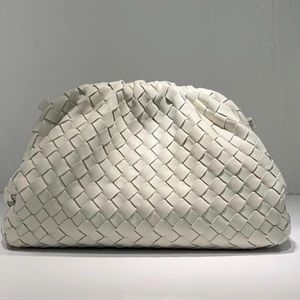 White ‘Pouch’ soft leather bag.